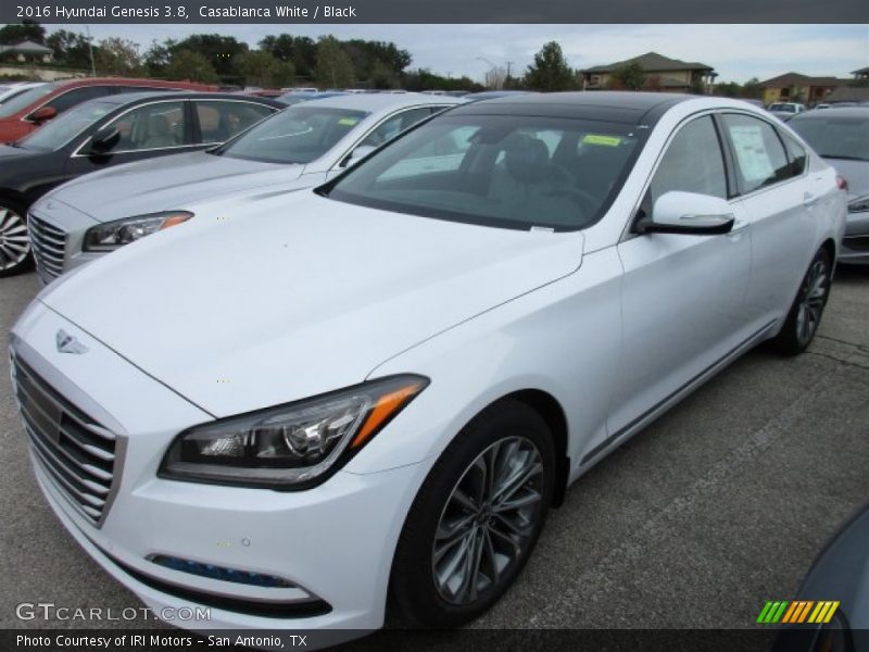 Casablanca White / Black 2016 Hyundai Genesis 3.8