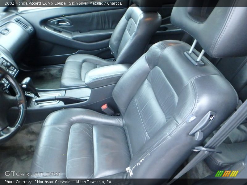 Satin Silver Metallic / Charcoal 2002 Honda Accord EX V6 Coupe