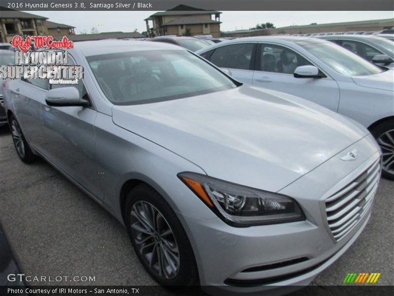 Santiago Silver / Black 2016 Hyundai Genesis 3.8