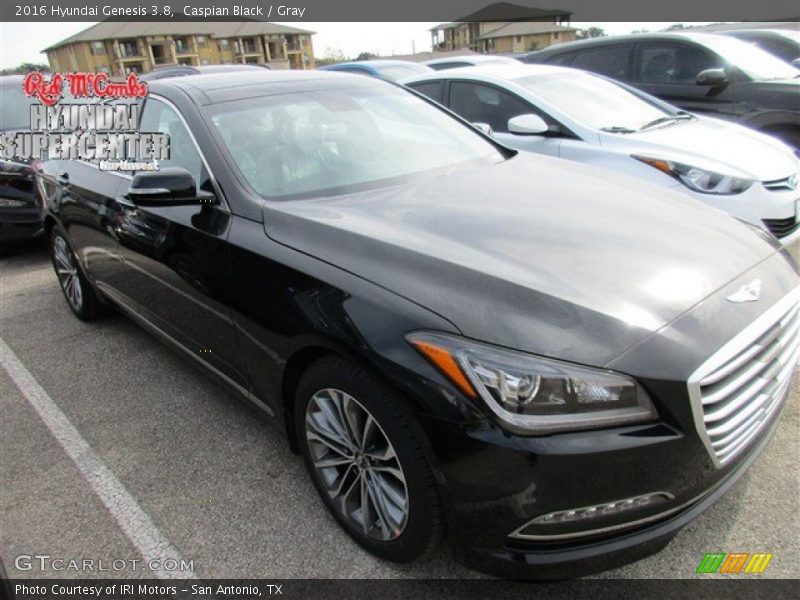 Caspian Black / Gray 2016 Hyundai Genesis 3.8