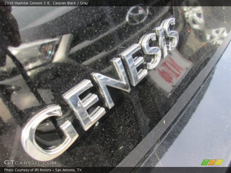 Caspian Black / Gray 2016 Hyundai Genesis 3.8