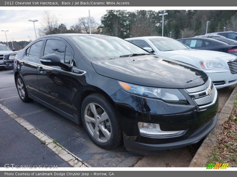 Black / Jet Black/Ceramic White Accents 2012 Chevrolet Volt Hatchback