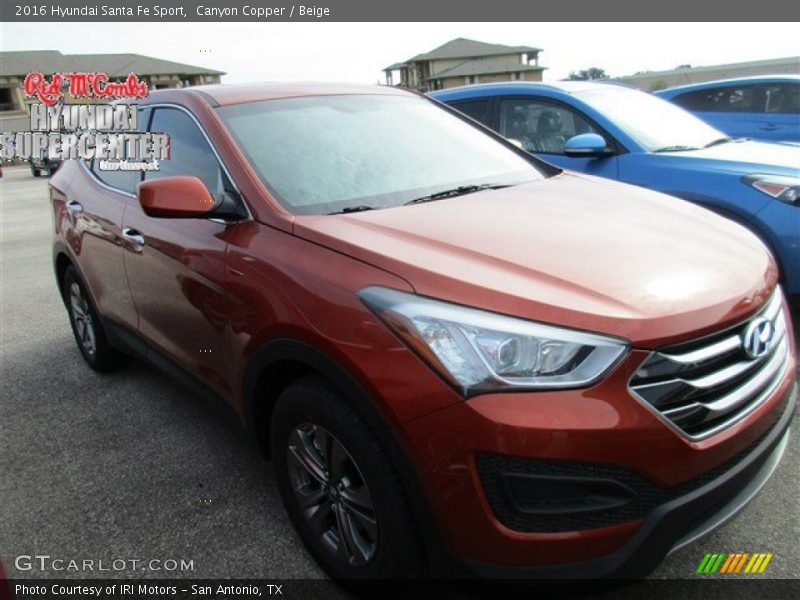 Canyon Copper / Beige 2016 Hyundai Santa Fe Sport