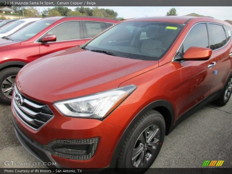Canyon Copper / Beige 2016 Hyundai Santa Fe Sport