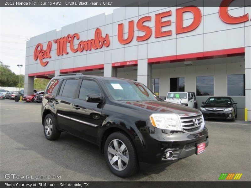 Crystal Black Pearl / Gray 2013 Honda Pilot Touring 4WD