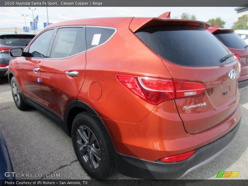 Canyon Copper / Beige 2016 Hyundai Santa Fe Sport