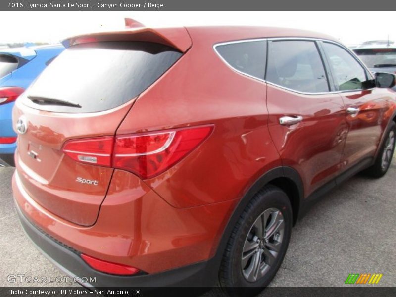 Canyon Copper / Beige 2016 Hyundai Santa Fe Sport