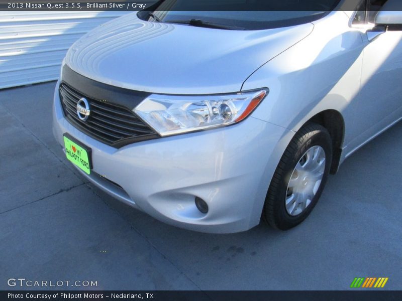 Brilliant Silver / Gray 2013 Nissan Quest 3.5 S