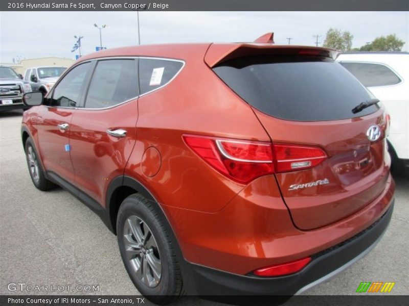 Canyon Copper / Beige 2016 Hyundai Santa Fe Sport