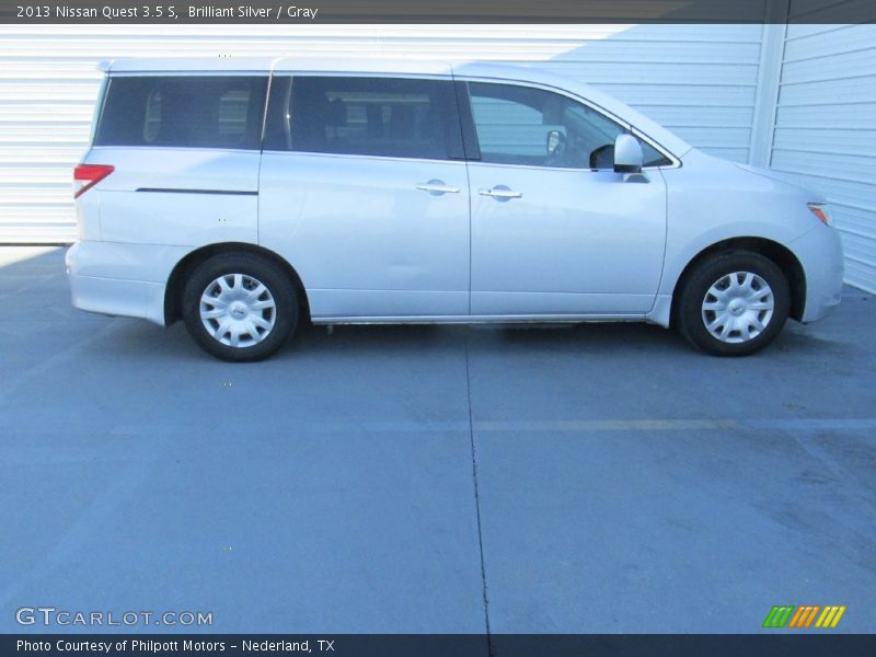 Brilliant Silver / Gray 2013 Nissan Quest 3.5 S