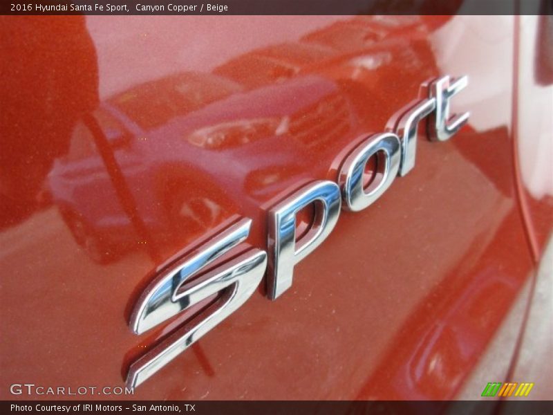 Canyon Copper / Beige 2016 Hyundai Santa Fe Sport
