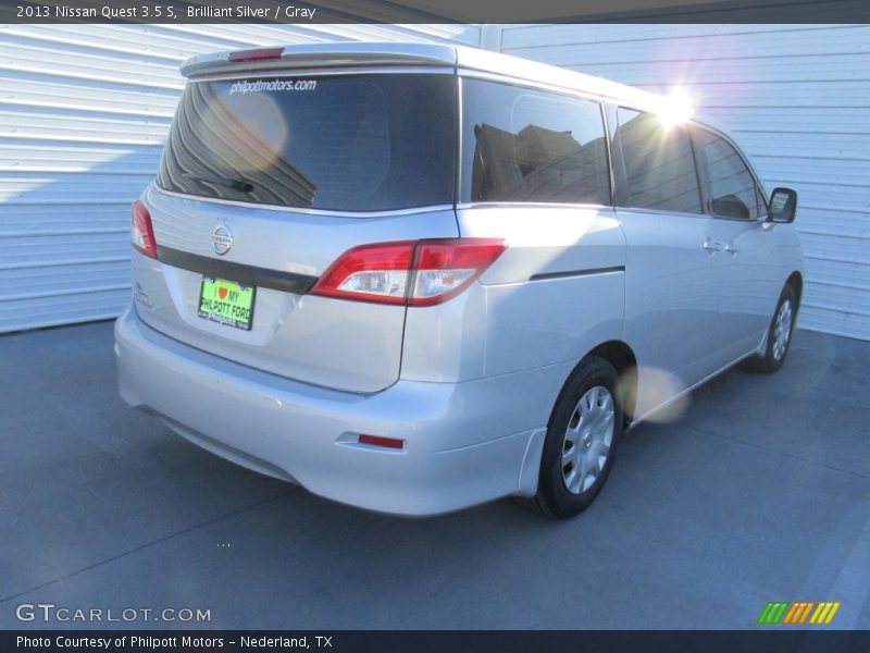 Brilliant Silver / Gray 2013 Nissan Quest 3.5 S