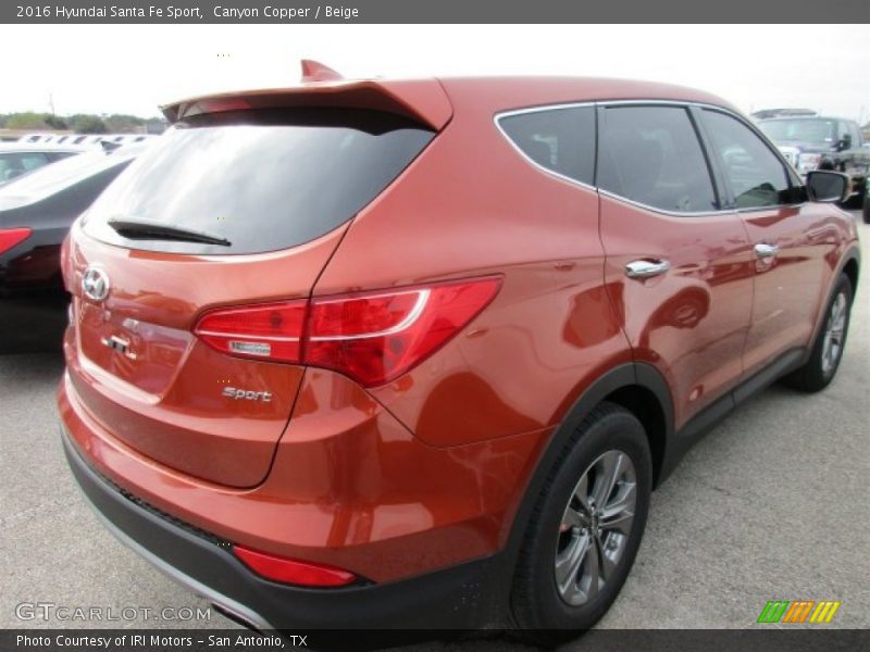 Canyon Copper / Beige 2016 Hyundai Santa Fe Sport