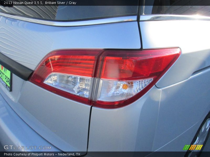 Brilliant Silver / Gray 2013 Nissan Quest 3.5 S