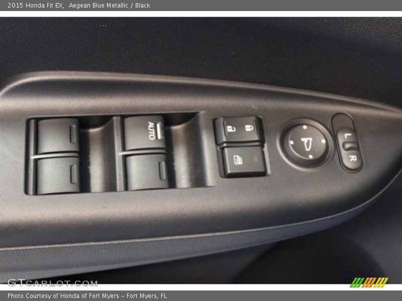 Aegean Blue Metallic / Black 2015 Honda Fit EX