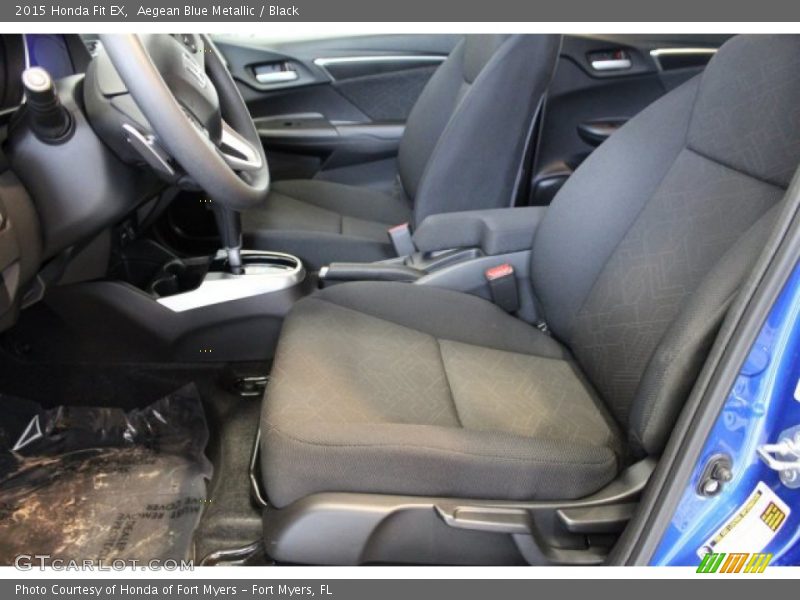 Aegean Blue Metallic / Black 2015 Honda Fit EX