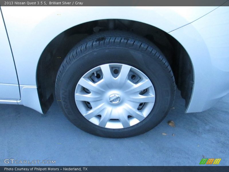 Brilliant Silver / Gray 2013 Nissan Quest 3.5 S