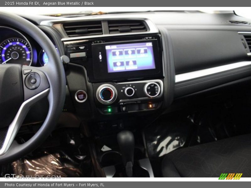 Aegean Blue Metallic / Black 2015 Honda Fit EX