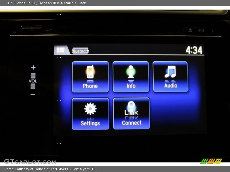 Aegean Blue Metallic / Black 2015 Honda Fit EX
