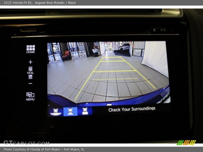 Aegean Blue Metallic / Black 2015 Honda Fit EX