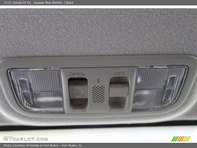 Aegean Blue Metallic / Black 2015 Honda Fit EX