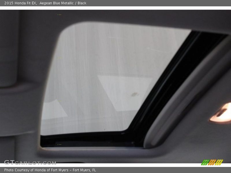 Aegean Blue Metallic / Black 2015 Honda Fit EX