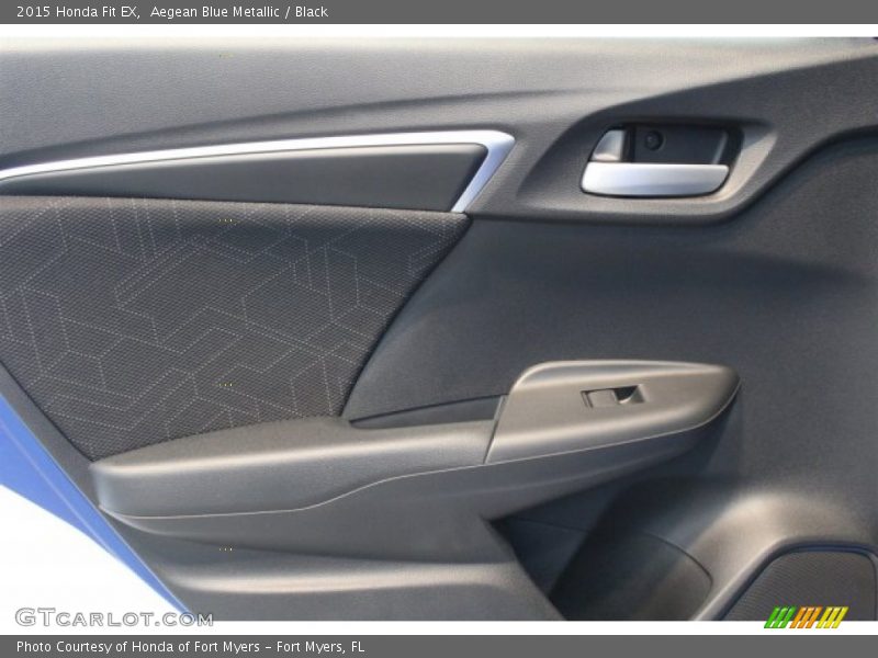 Aegean Blue Metallic / Black 2015 Honda Fit EX