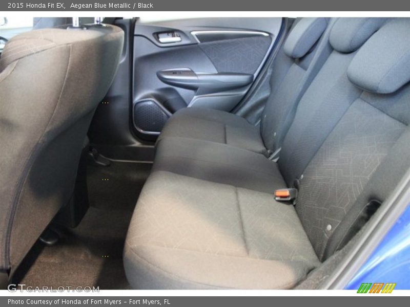 Aegean Blue Metallic / Black 2015 Honda Fit EX