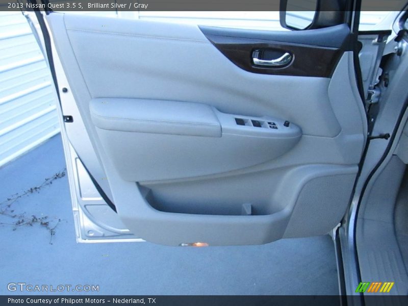 Brilliant Silver / Gray 2013 Nissan Quest 3.5 S