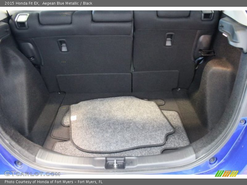 Aegean Blue Metallic / Black 2015 Honda Fit EX