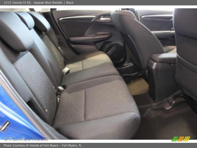 Aegean Blue Metallic / Black 2015 Honda Fit EX
