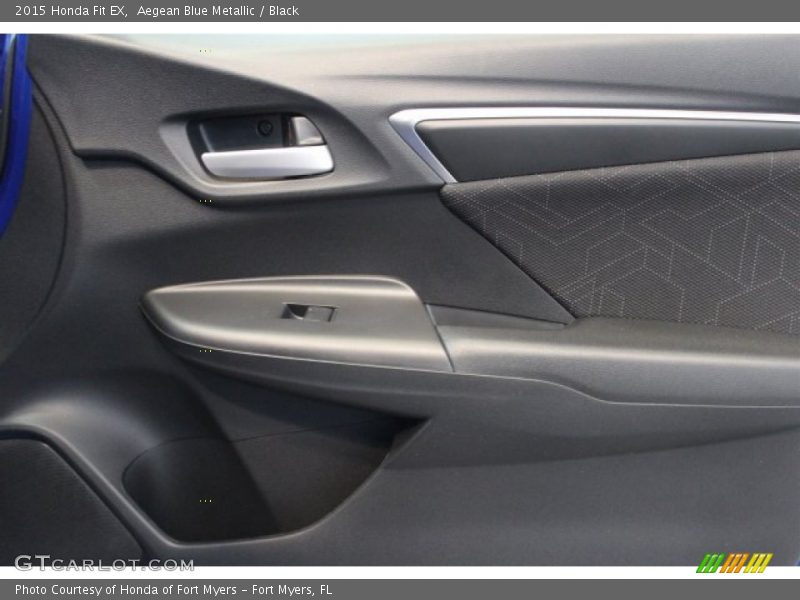 Aegean Blue Metallic / Black 2015 Honda Fit EX