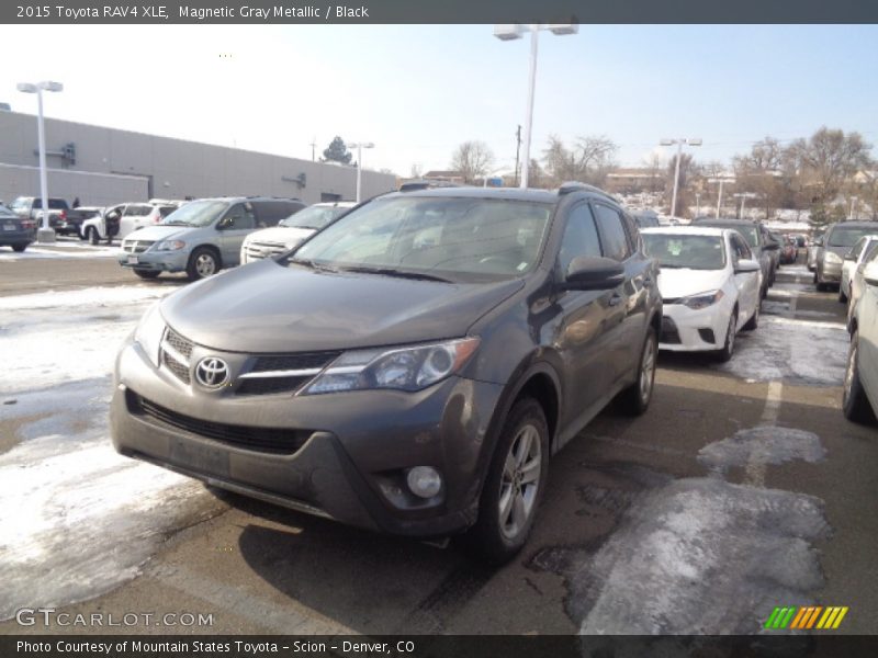 Magnetic Gray Metallic / Black 2015 Toyota RAV4 XLE