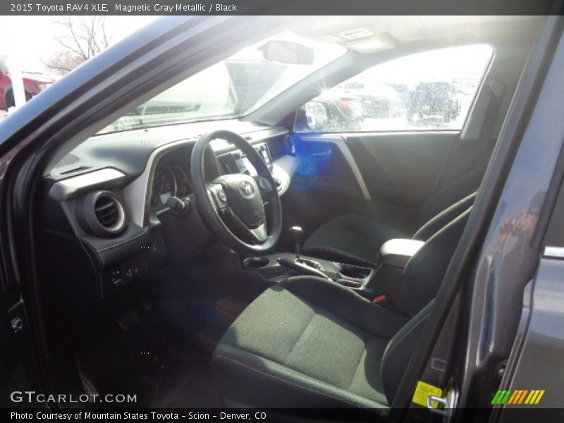 Magnetic Gray Metallic / Black 2015 Toyota RAV4 XLE