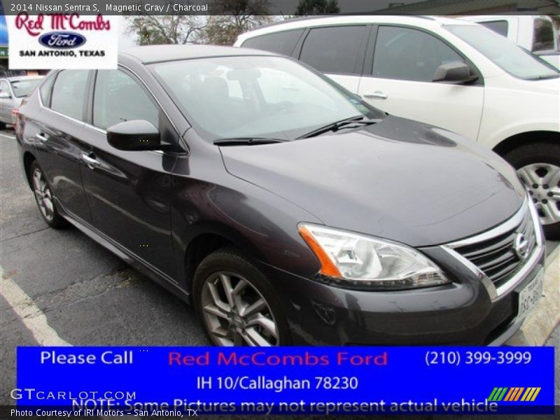 Magnetic Gray / Charcoal 2014 Nissan Sentra S