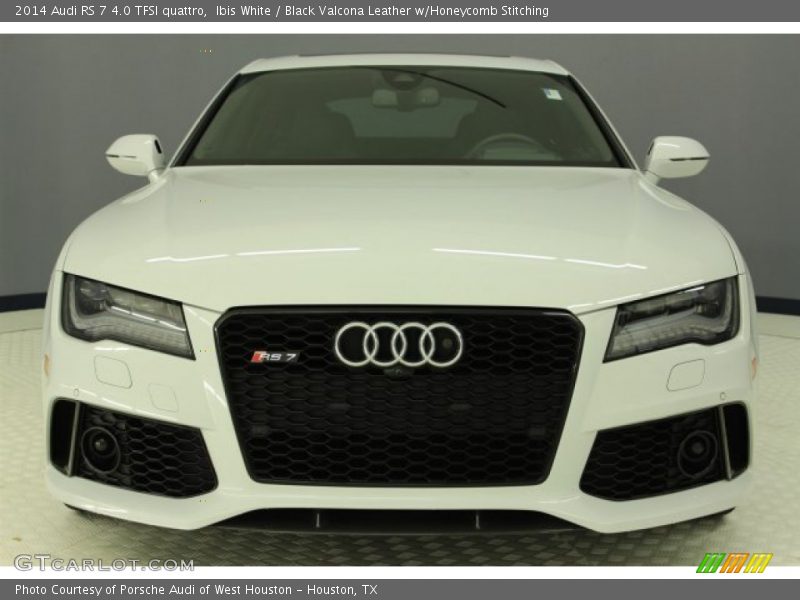 Ibis White / Black Valcona Leather w/Honeycomb Stitching 2014 Audi RS 7 4.0 TFSI quattro