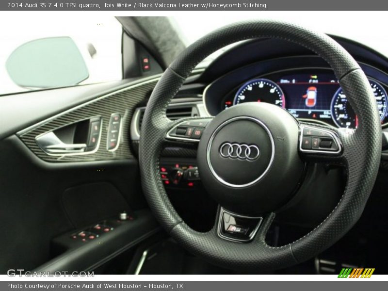 Ibis White / Black Valcona Leather w/Honeycomb Stitching 2014 Audi RS 7 4.0 TFSI quattro