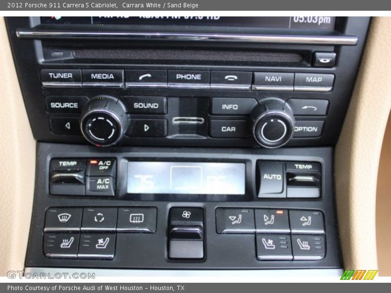 Carrara White / Sand Beige 2012 Porsche 911 Carrera S Cabriolet