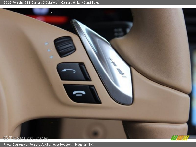 Carrara White / Sand Beige 2012 Porsche 911 Carrera S Cabriolet