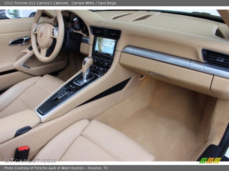 Carrara White / Sand Beige 2012 Porsche 911 Carrera S Cabriolet