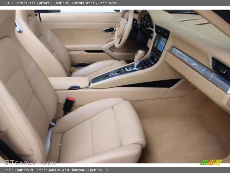 Carrara White / Sand Beige 2012 Porsche 911 Carrera S Cabriolet