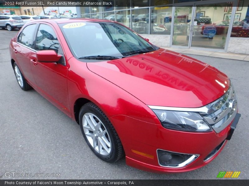 Red Candy Metallic / Charcoal Black 2012 Ford Fusion SEL
