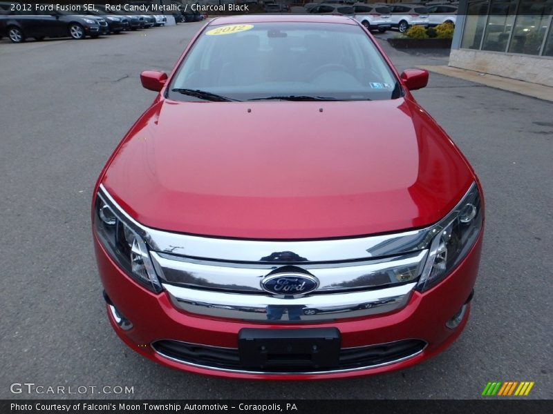 Red Candy Metallic / Charcoal Black 2012 Ford Fusion SEL