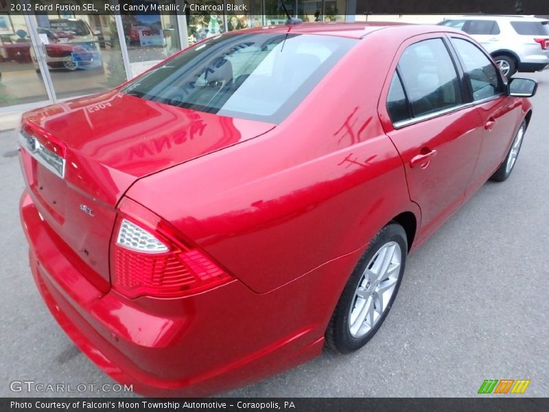 Red Candy Metallic / Charcoal Black 2012 Ford Fusion SEL