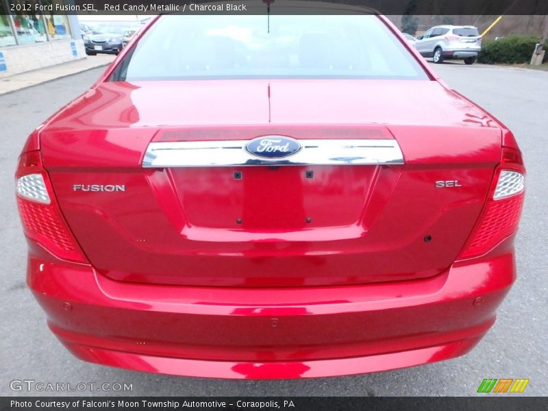 Red Candy Metallic / Charcoal Black 2012 Ford Fusion SEL
