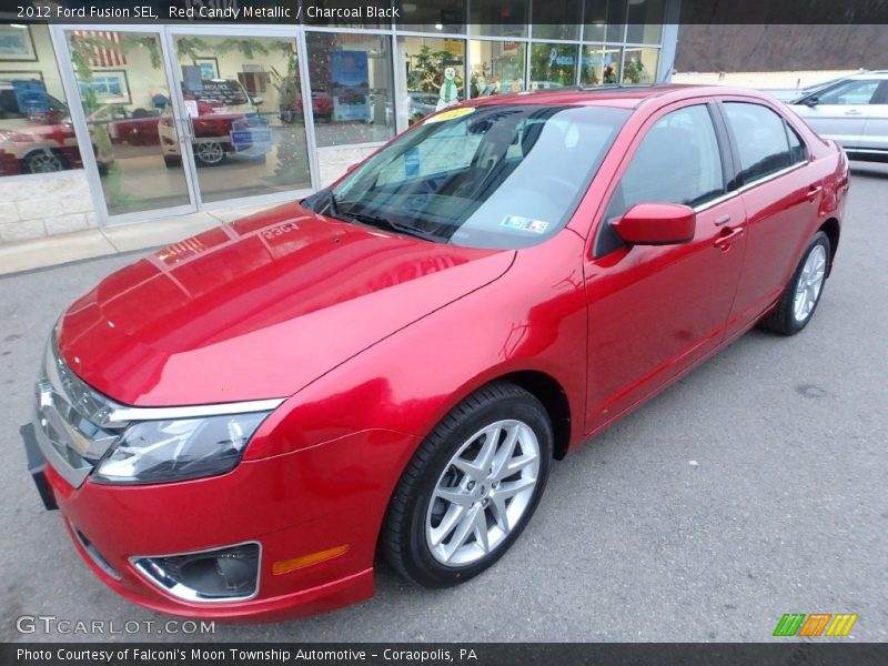 Red Candy Metallic / Charcoal Black 2012 Ford Fusion SEL