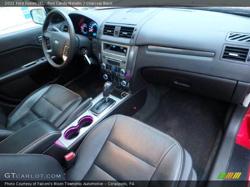 Red Candy Metallic / Charcoal Black 2012 Ford Fusion SEL