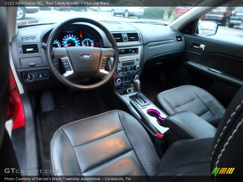 Red Candy Metallic / Charcoal Black 2012 Ford Fusion SEL