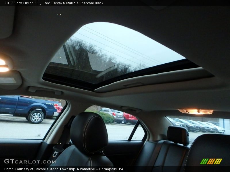 Red Candy Metallic / Charcoal Black 2012 Ford Fusion SEL