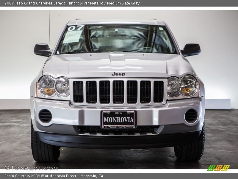 Bright Silver Metallic / Medium Slate Gray 2007 Jeep Grand Cherokee Laredo